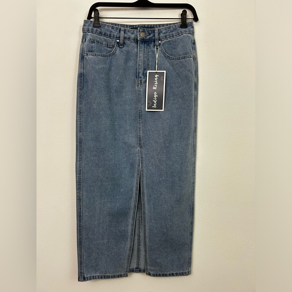 Indigo Rising Dresses & Skirts - NWT‎ Indigo Rising Denim Maxi Skirt Size S Blue Y2K
